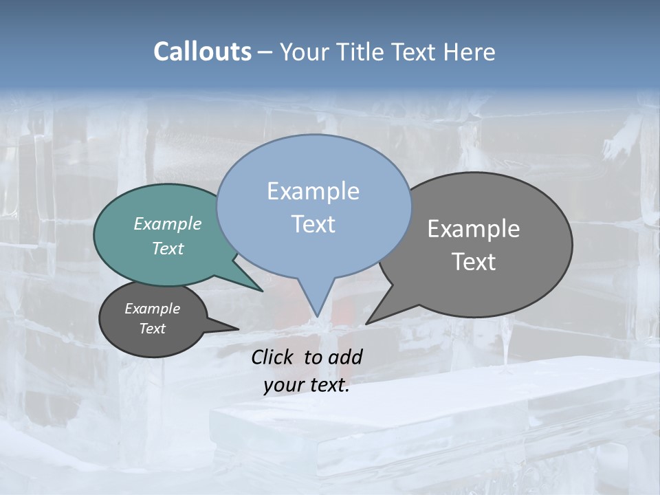 Pretty Woman At The Bar Of An Hotel Made Of Ice PowerPoint Template