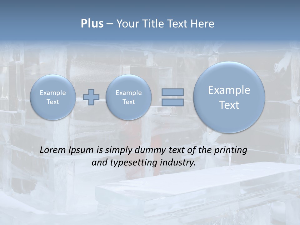 Pretty Woman At The Bar Of An Hotel Made Of Ice PowerPoint Template