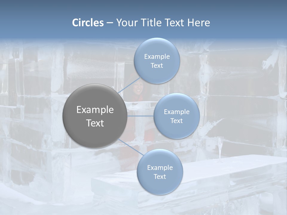 Pretty Woman At The Bar Of An Hotel Made Of Ice PowerPoint Template