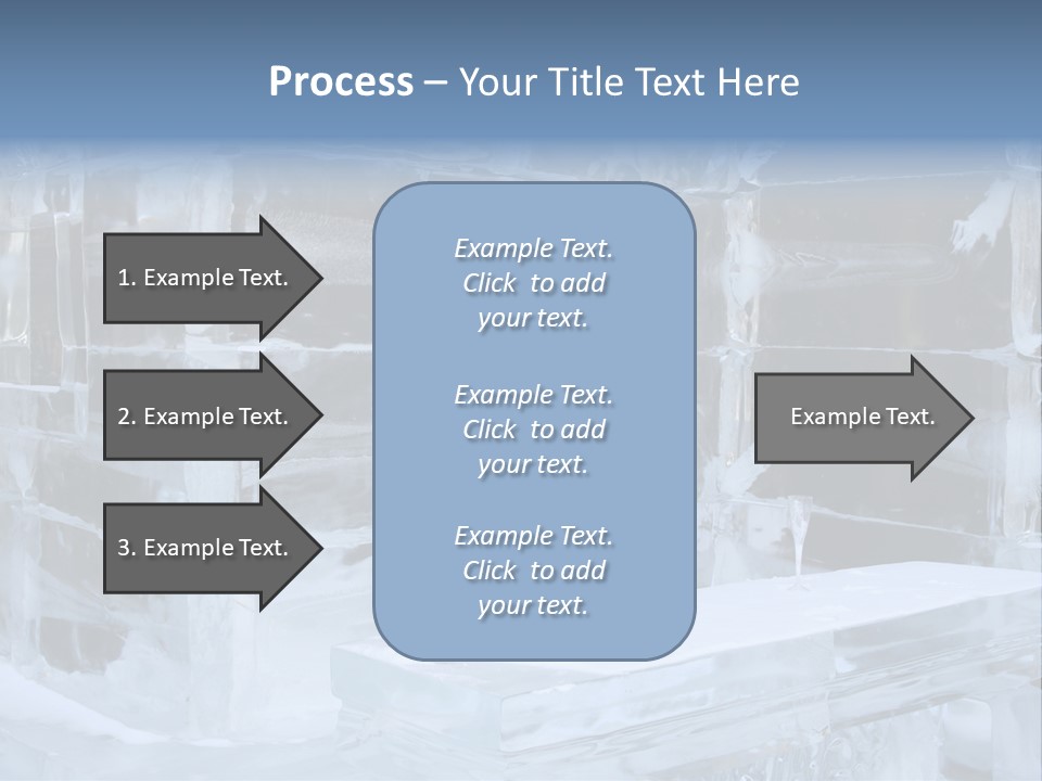 Pretty Woman At The Bar Of An Hotel Made Of Ice PowerPoint Template