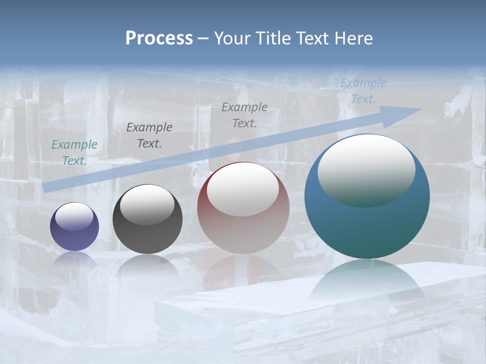 Pretty Woman At The Bar Of An Hotel Made Of Ice PowerPoint Template