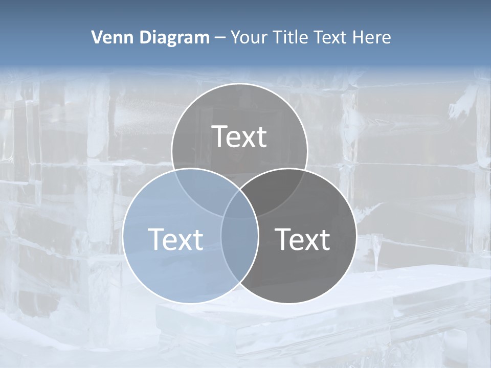 Pretty Woman At The Bar Of An Hotel Made Of Ice PowerPoint Template
