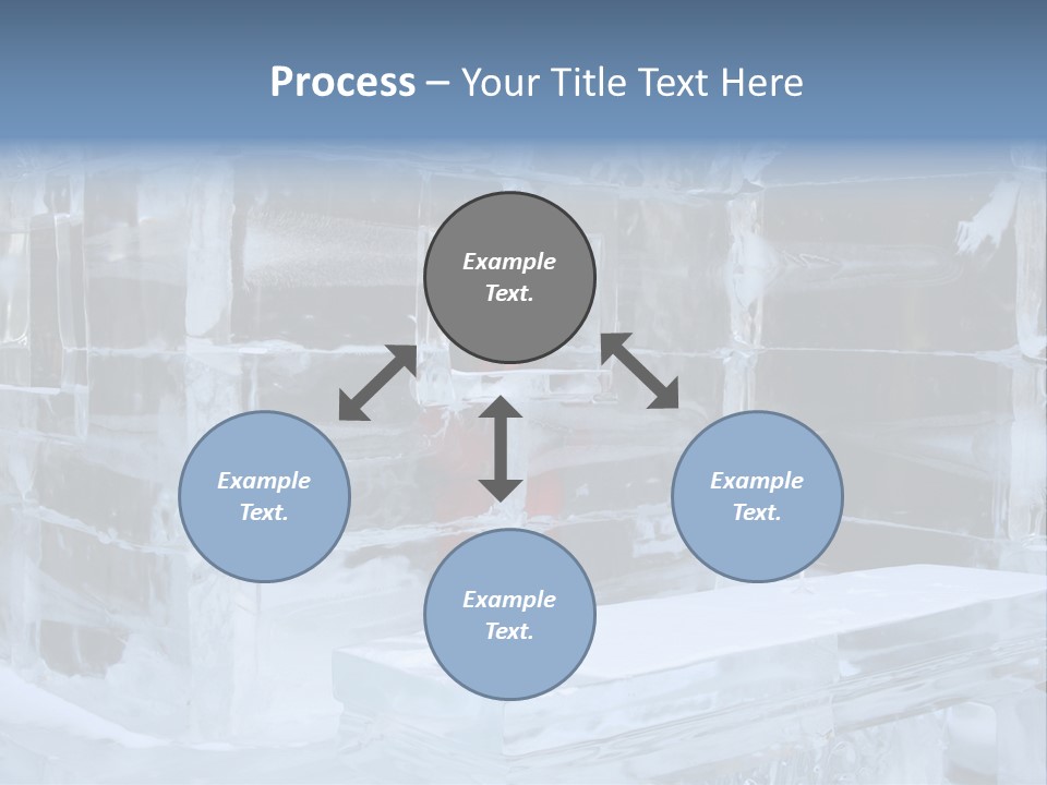 Pretty Woman At The Bar Of An Hotel Made Of Ice PowerPoint Template