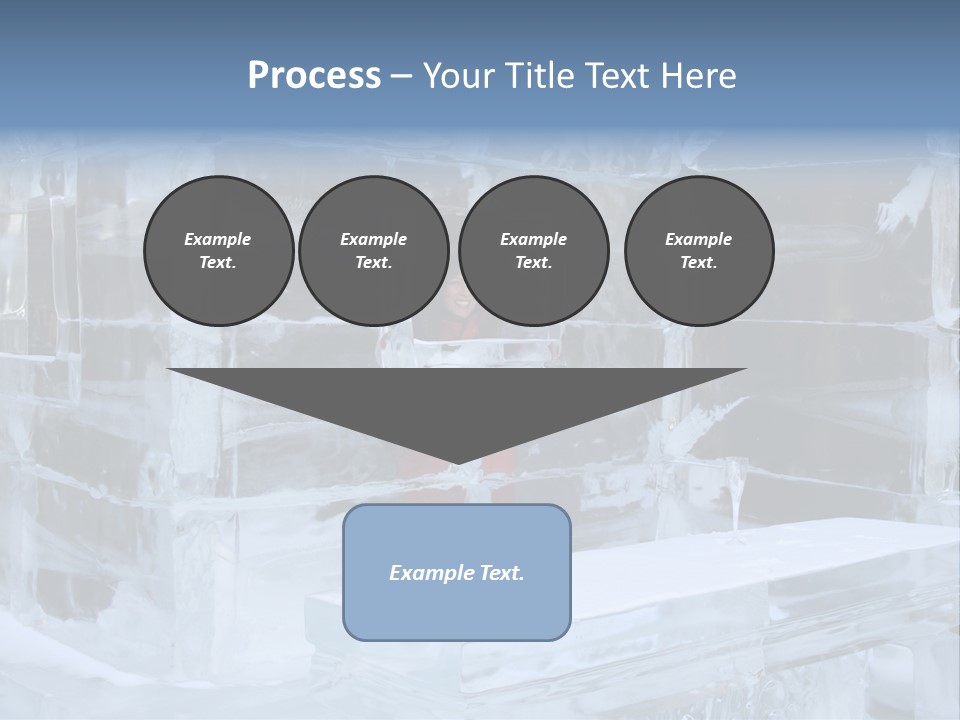Pretty Woman At The Bar Of An Hotel Made Of Ice PowerPoint Template