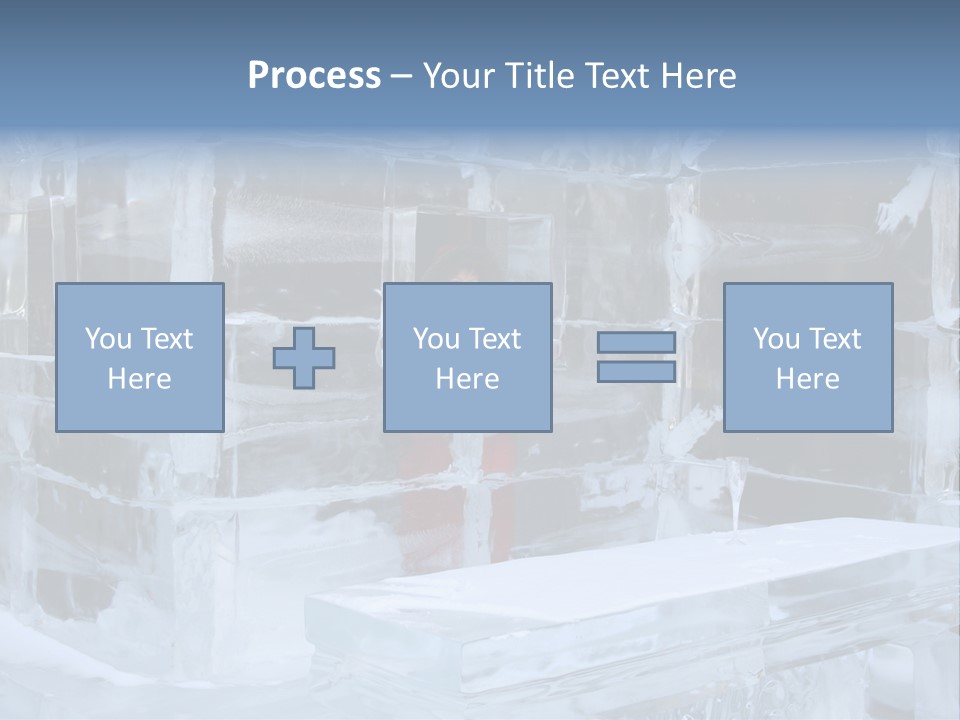 Pretty Woman At The Bar Of An Hotel Made Of Ice PowerPoint Template