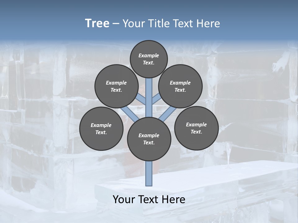 Pretty Woman At The Bar Of An Hotel Made Of Ice PowerPoint Template