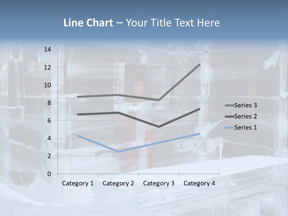 Pretty Woman At The Bar Of An Hotel Made Of Ice PowerPoint Template