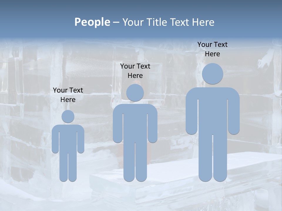 Pretty Woman At The Bar Of An Hotel Made Of Ice PowerPoint Template