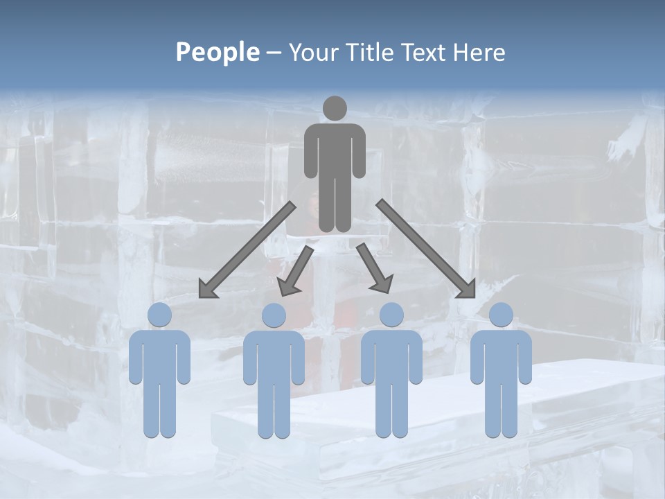 Pretty Woman At The Bar Of An Hotel Made Of Ice PowerPoint Template