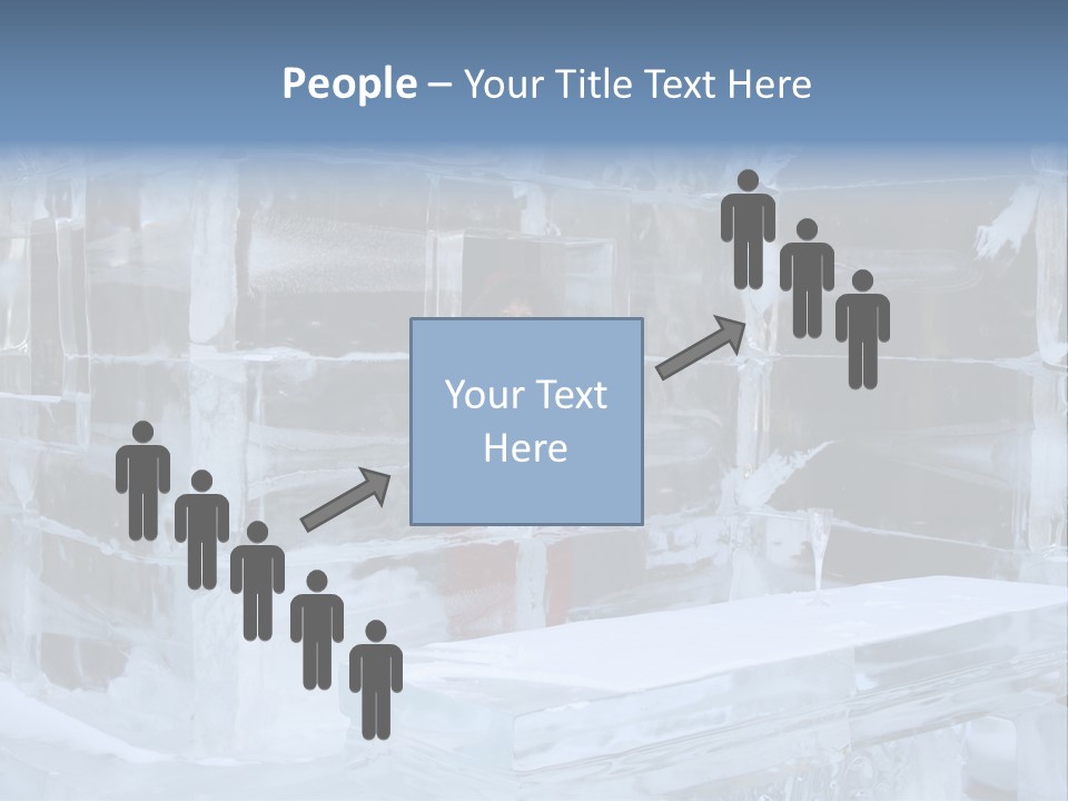 Pretty Woman At The Bar Of An Hotel Made Of Ice PowerPoint Template