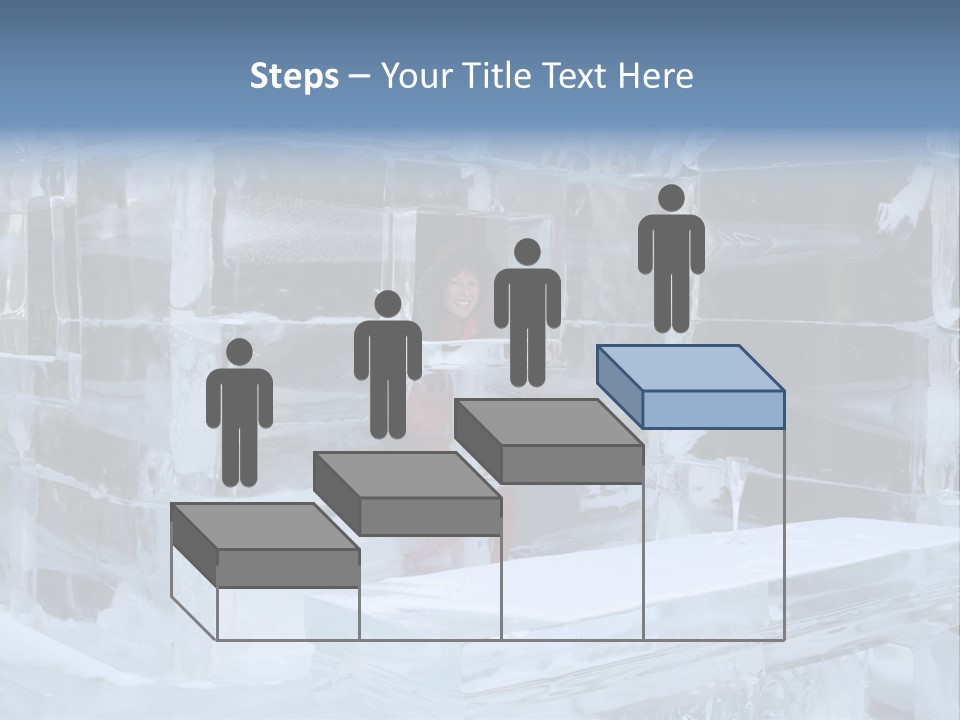 Pretty Woman At The Bar Of An Hotel Made Of Ice PowerPoint Template