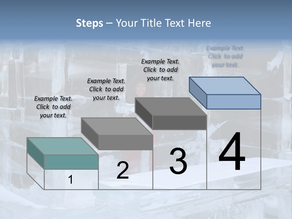 Pretty Woman At The Bar Of An Hotel Made Of Ice PowerPoint Template