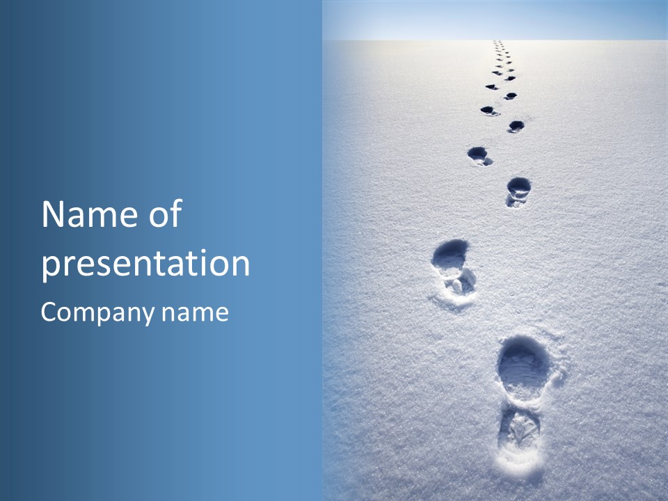 Winter Path PowerPoint Template