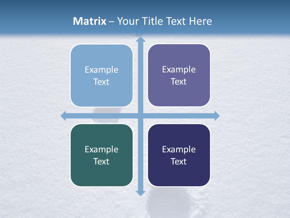 Winter Path PowerPoint Template