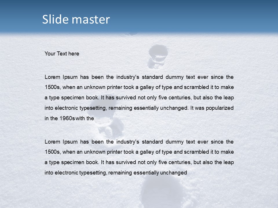 Winter Path PowerPoint Template