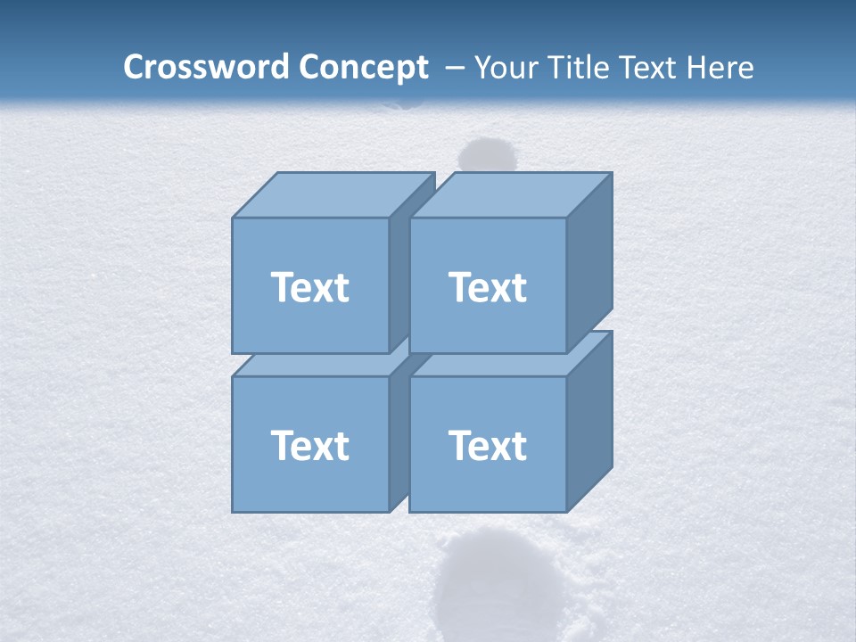 Winter Path PowerPoint Template