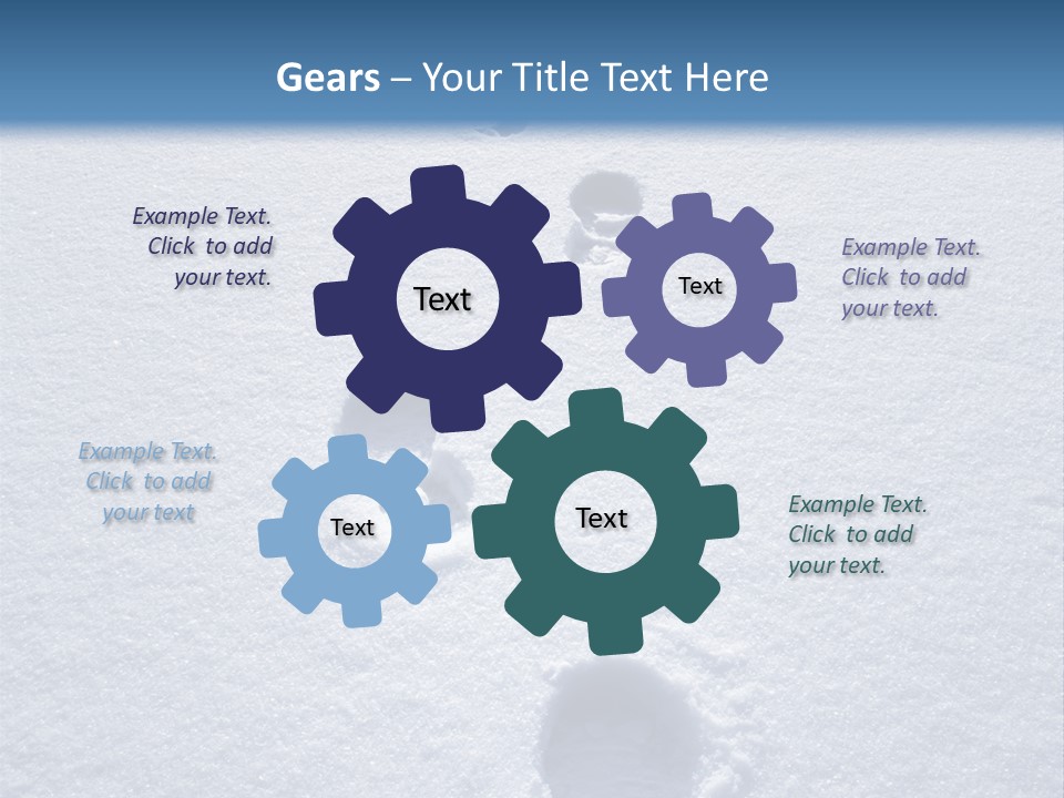 Winter Path PowerPoint Template