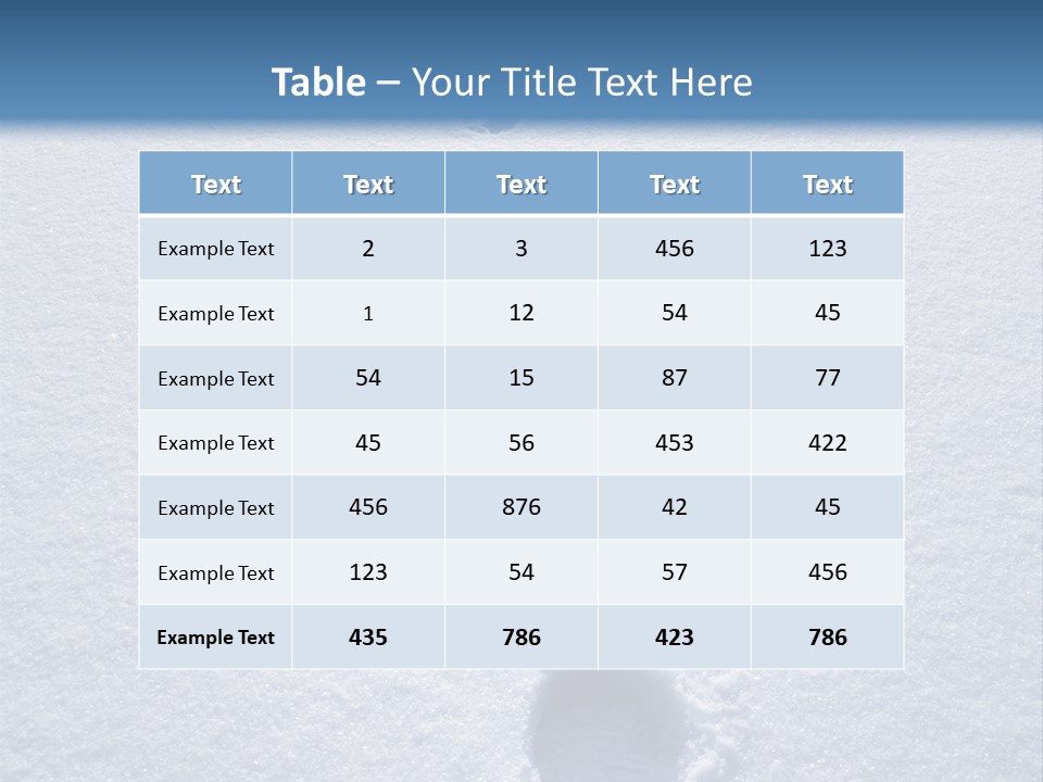 Winter Path PowerPoint Template