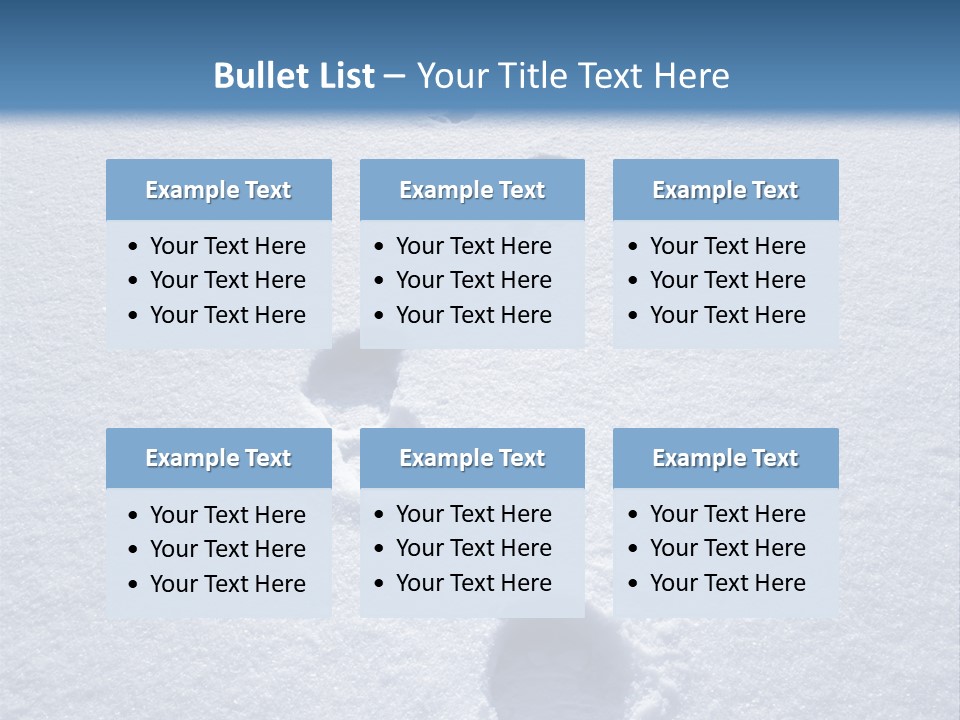 Winter Path PowerPoint Template