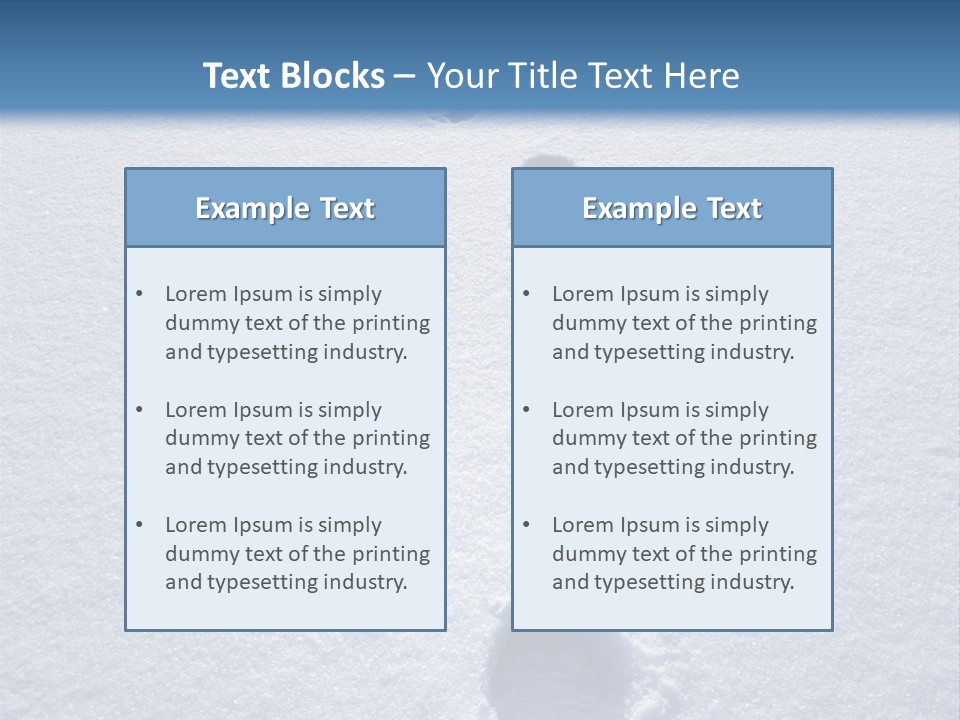 Winter Path PowerPoint Template