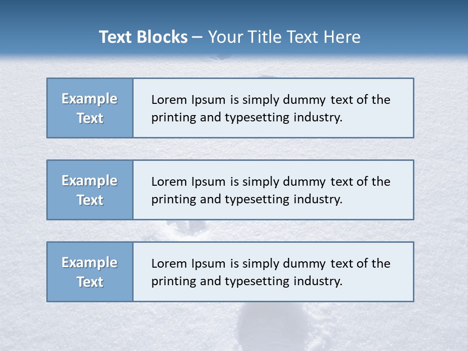 Winter Path PowerPoint Template