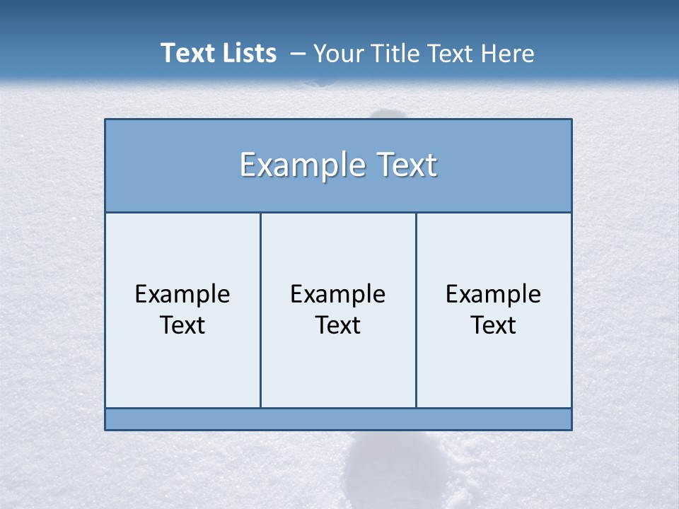 Winter Path PowerPoint Template