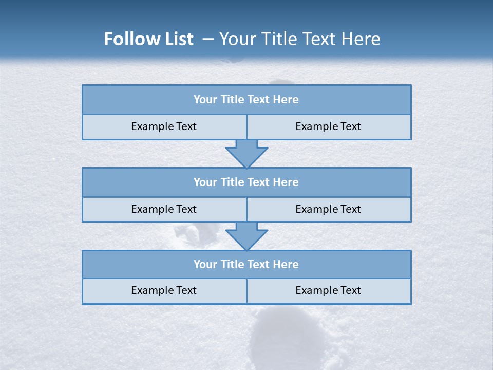 Winter Path PowerPoint Template