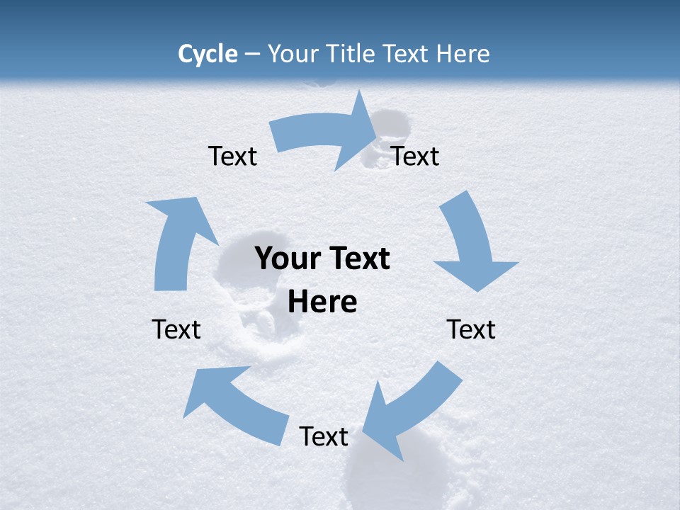 Winter Path PowerPoint Template