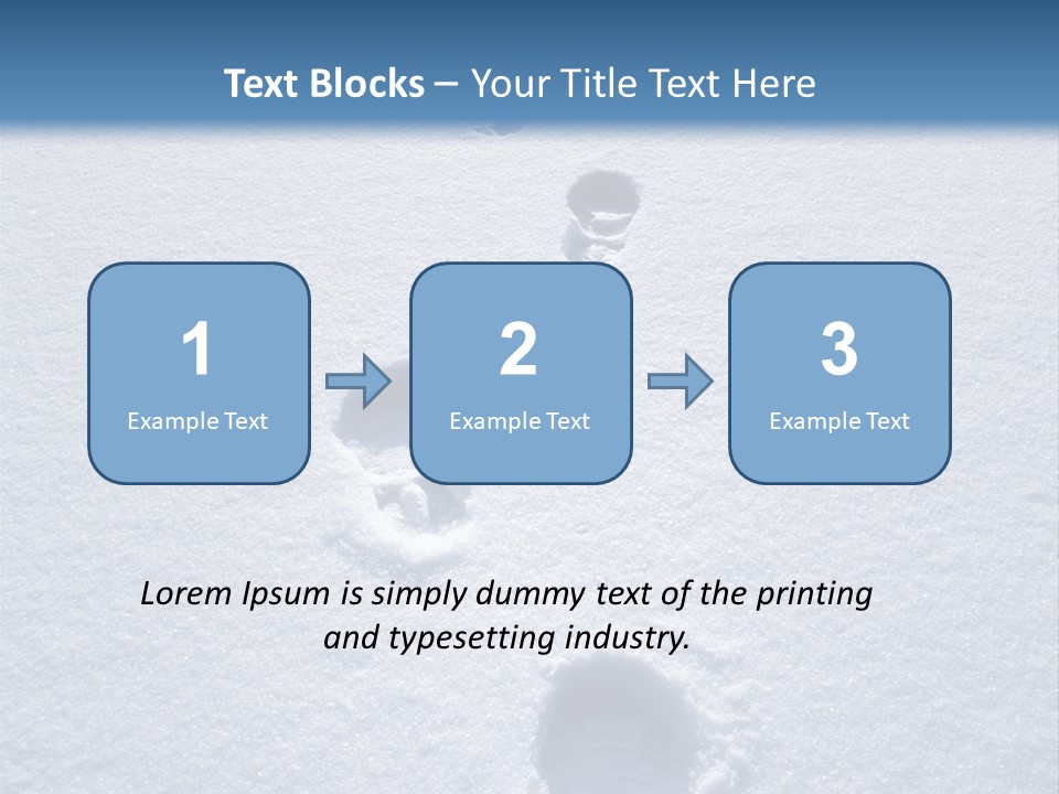 Winter Path PowerPoint Template