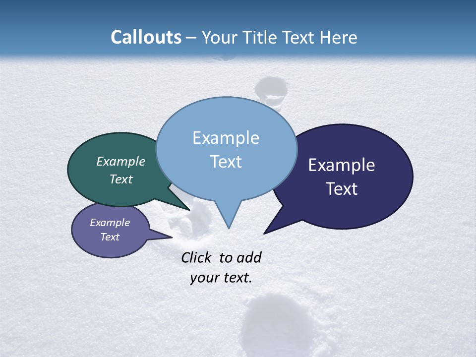 Winter Path PowerPoint Template