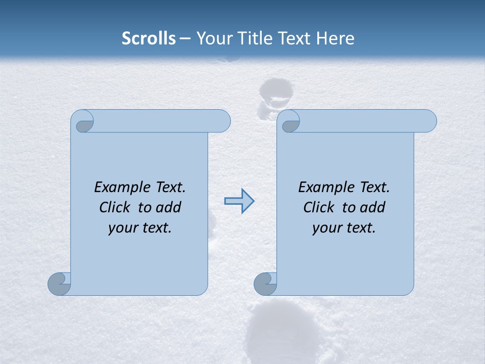 Winter Path PowerPoint Template