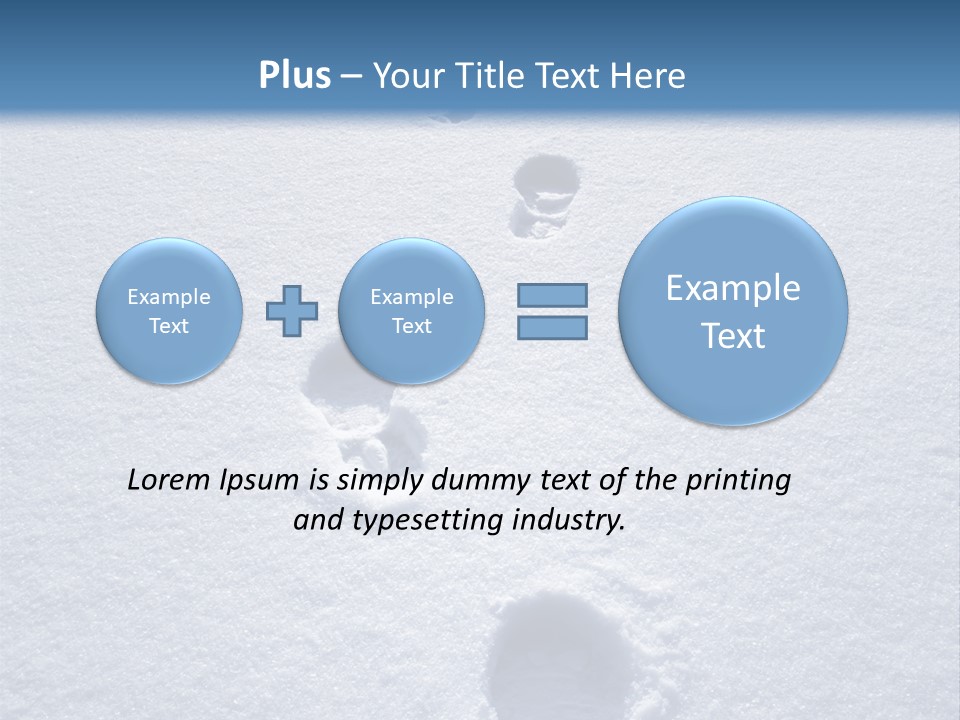 Winter Path PowerPoint Template
