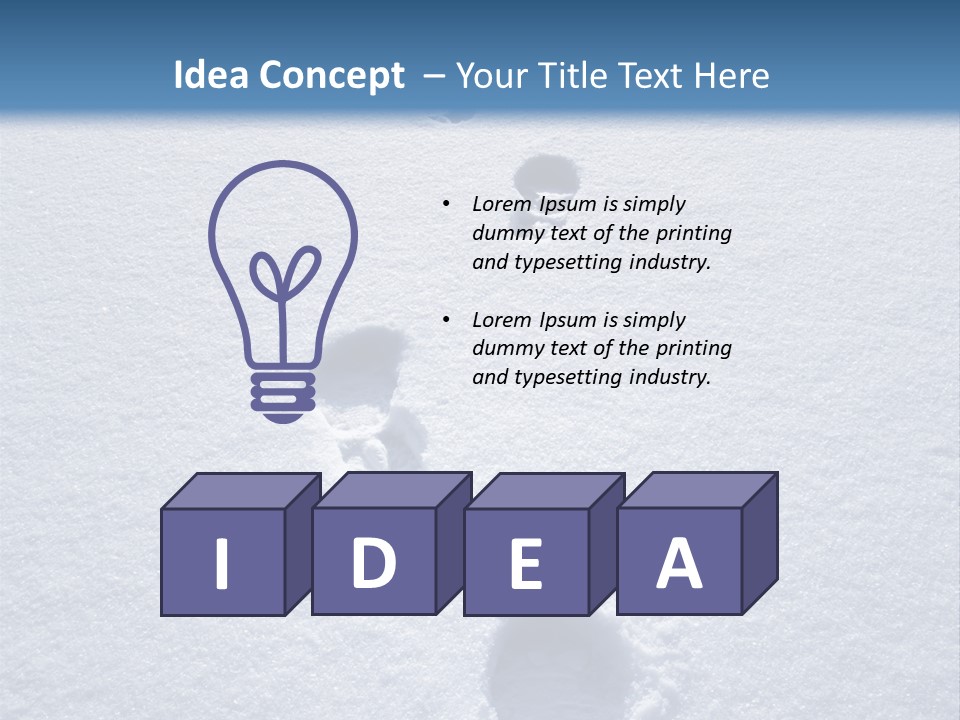 Winter Path PowerPoint Template