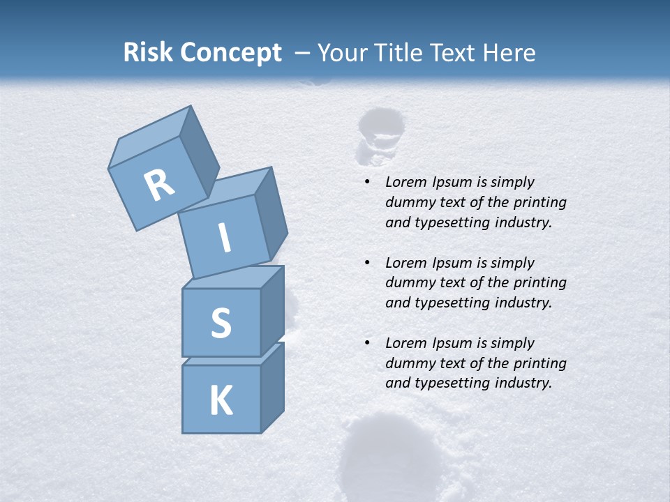 Winter Path PowerPoint Template