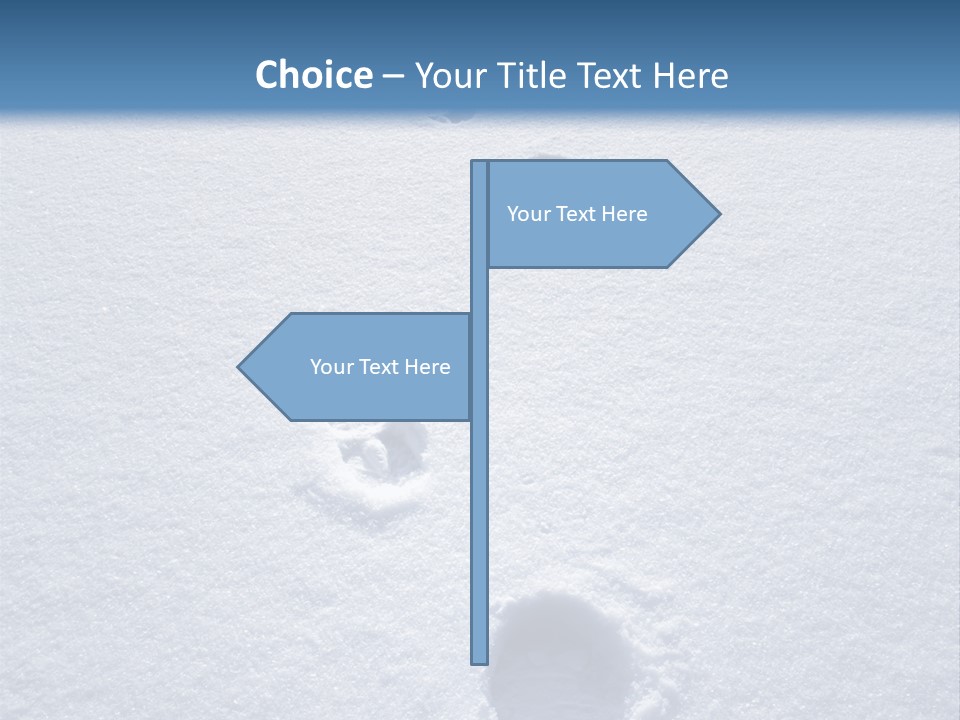 Winter Path PowerPoint Template
