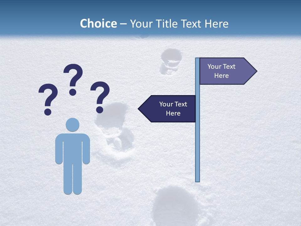 Winter Path PowerPoint Template