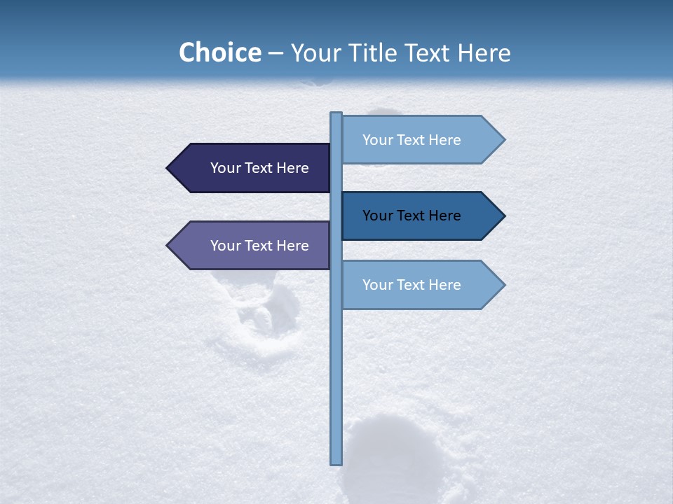 Winter Path PowerPoint Template