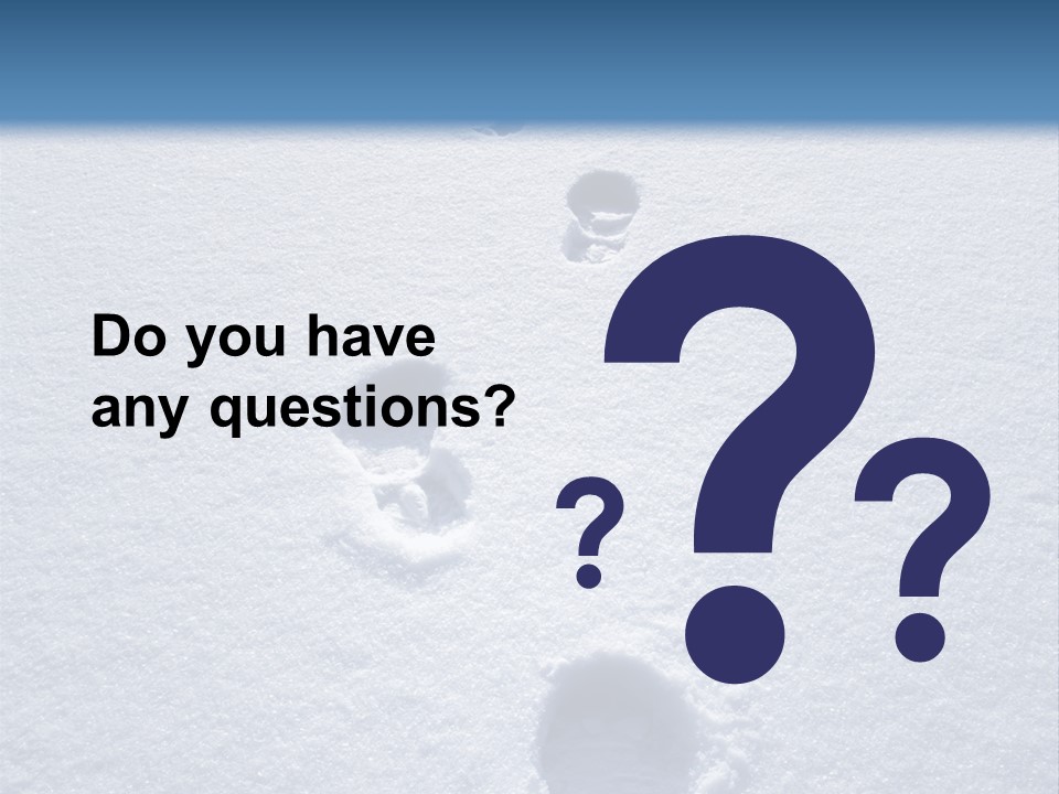 Winter Path PowerPoint Template