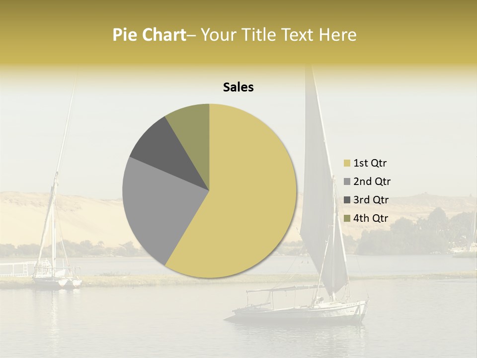 Sailing Boats On The Nile At Aswan, Egypt PowerPoint Template