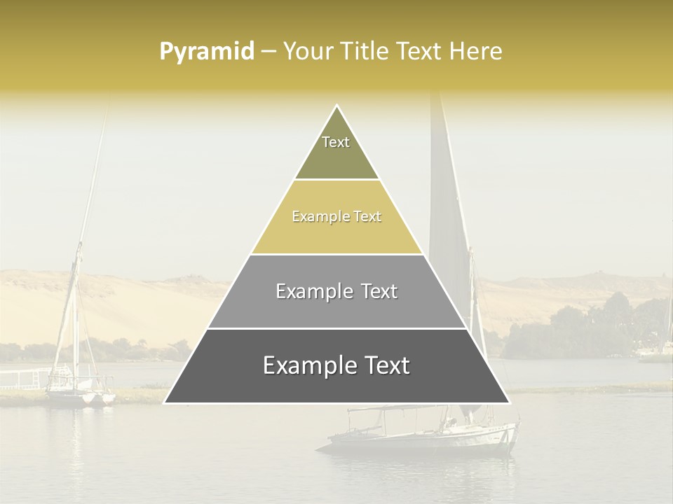 Sailing Boats On The Nile At Aswan, Egypt PowerPoint Template