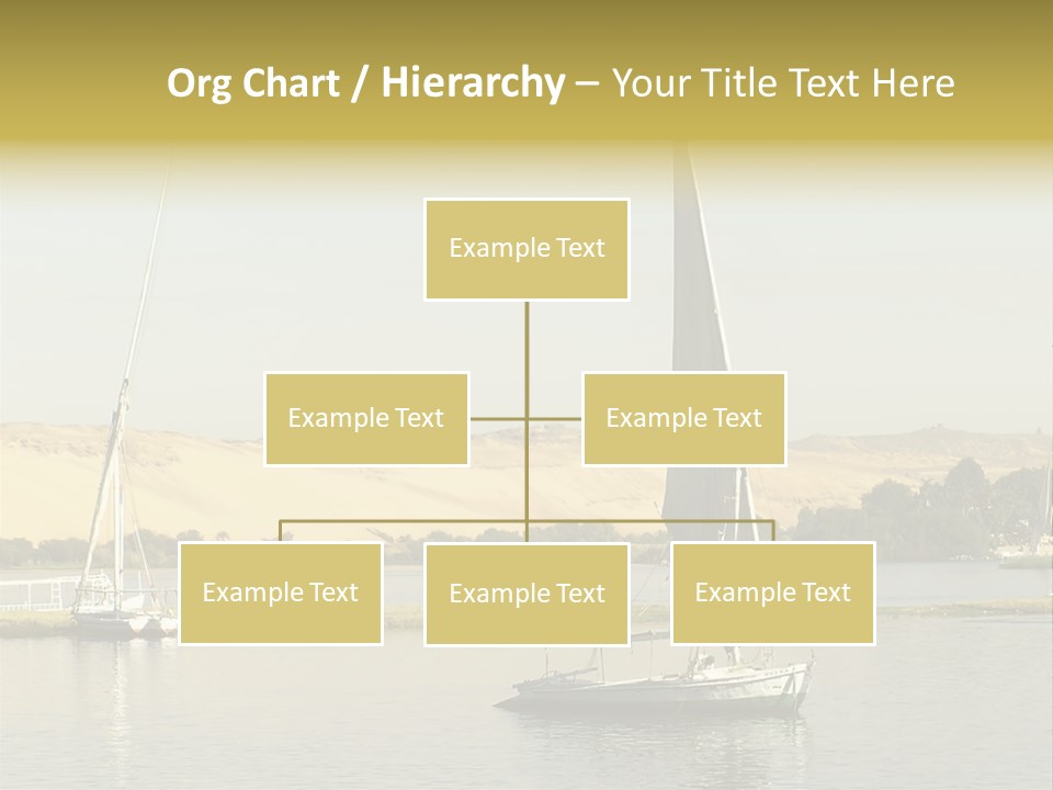 Sailing Boats On The Nile At Aswan, Egypt PowerPoint Template