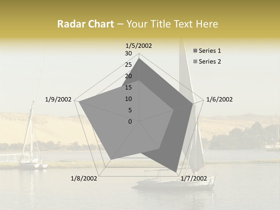 Sailing Boats On The Nile At Aswan, Egypt PowerPoint Template