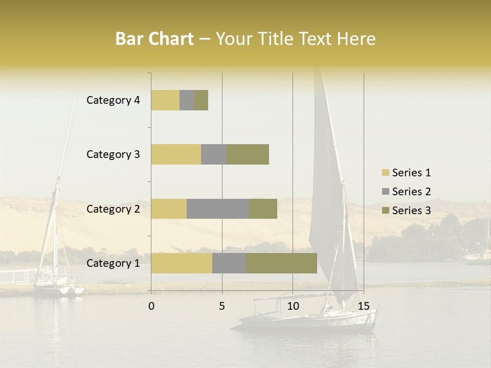 Sailing Boats On The Nile At Aswan, Egypt PowerPoint Template