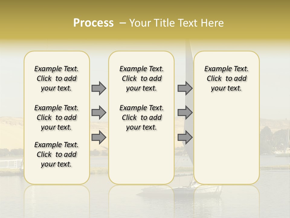 Sailing Boats On The Nile At Aswan, Egypt PowerPoint Template