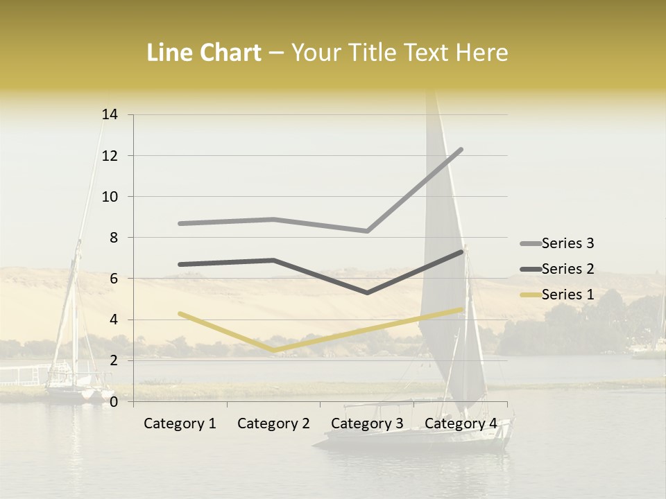Sailing Boats On The Nile At Aswan, Egypt PowerPoint Template