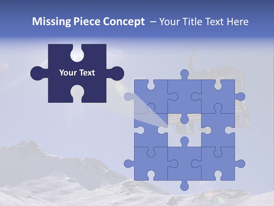 Skiers In A Chairlift Backlit By The Sun And Spreading Sunflares PowerPoint Template