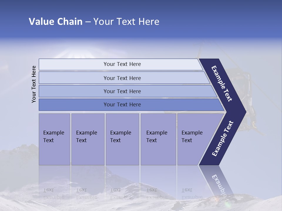 Skiers In A Chairlift Backlit By The Sun And Spreading Sunflares PowerPoint Template