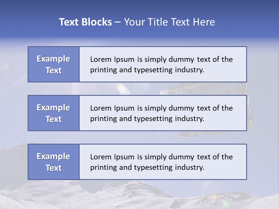 Skiers In A Chairlift Backlit By The Sun And Spreading Sunflares PowerPoint Template