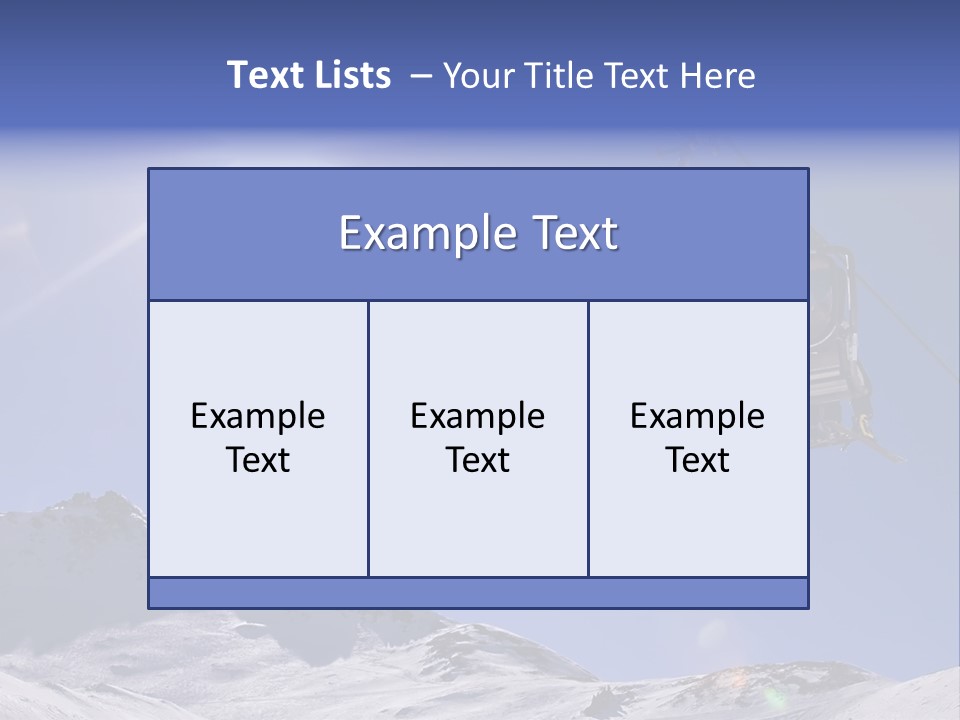 Skiers In A Chairlift Backlit By The Sun And Spreading Sunflares PowerPoint Template