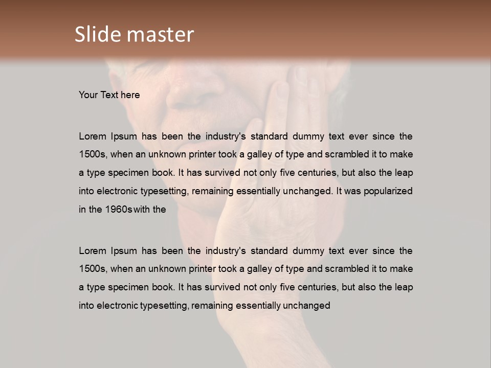 A Man In Pain With A Tooth Ache PowerPoint Template